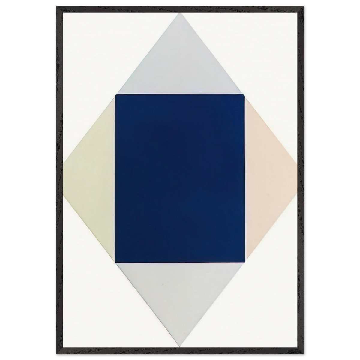 Blauer kern - 1969 - Max Bill 70x100 cm / 28x40 inches Framed Art Print – Black Wooden Frame