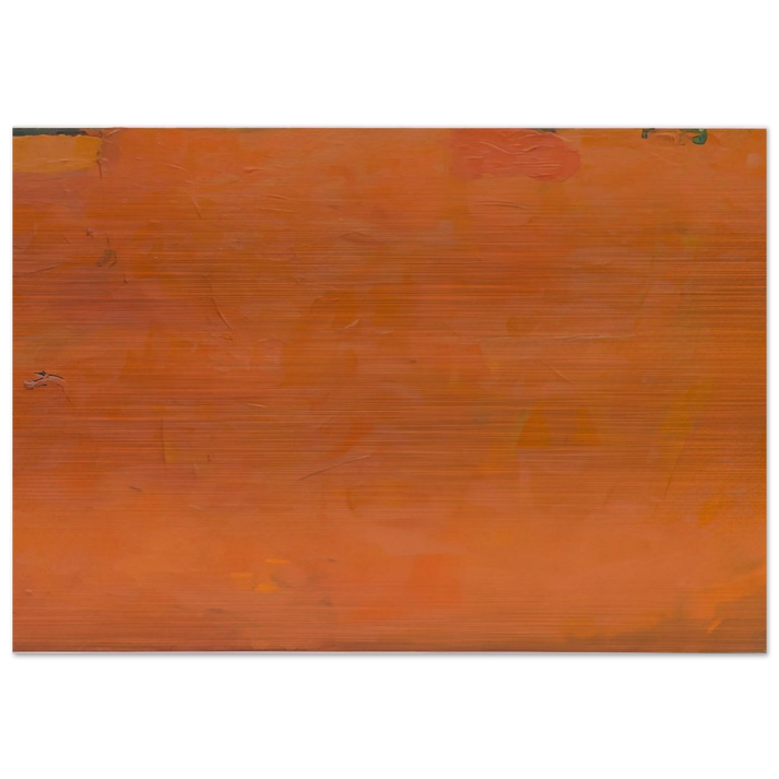 Untitled Orange Painting - Robert Ryman Brushed Aluminum Print - 70x100 cm / 28x40 inches | Robert Ryman Aluminum Print | Robert Ryman Prints