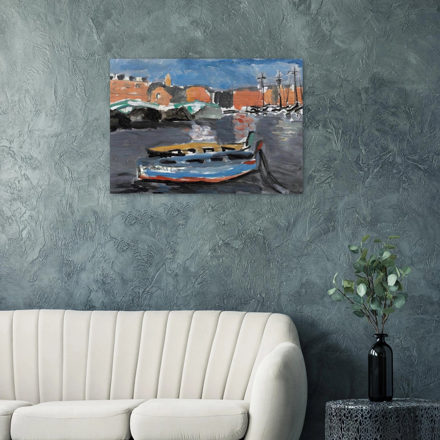PORT DE MARSEILLE 1917 - Henri Matisse Brushed Aluminum Print - 70x100 cm / 28x40 inches | Henri Matisse Aluminum Print | Henri Matisse Prints