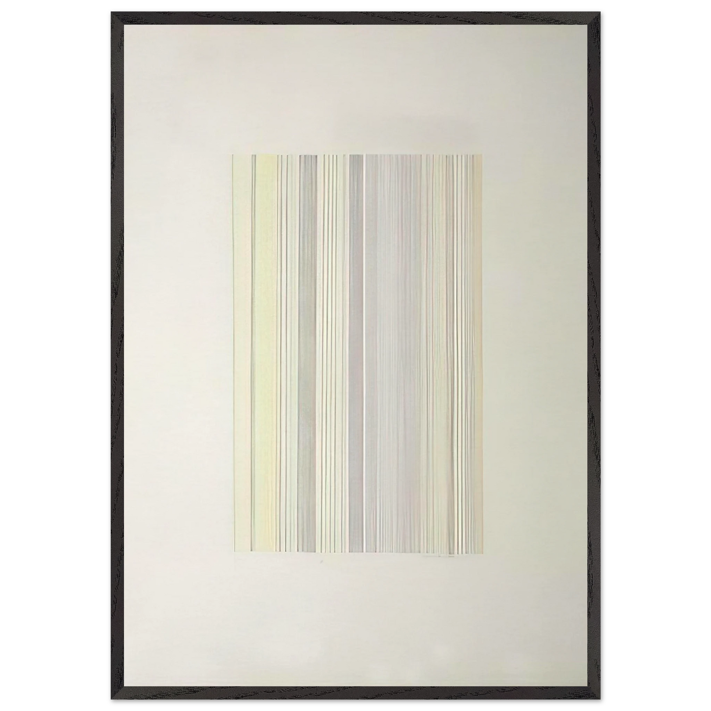Checkmate - 1973 - Gene Davis 70x100 cm / 28x40 inches Framed Art Print – Black Wooden Frame