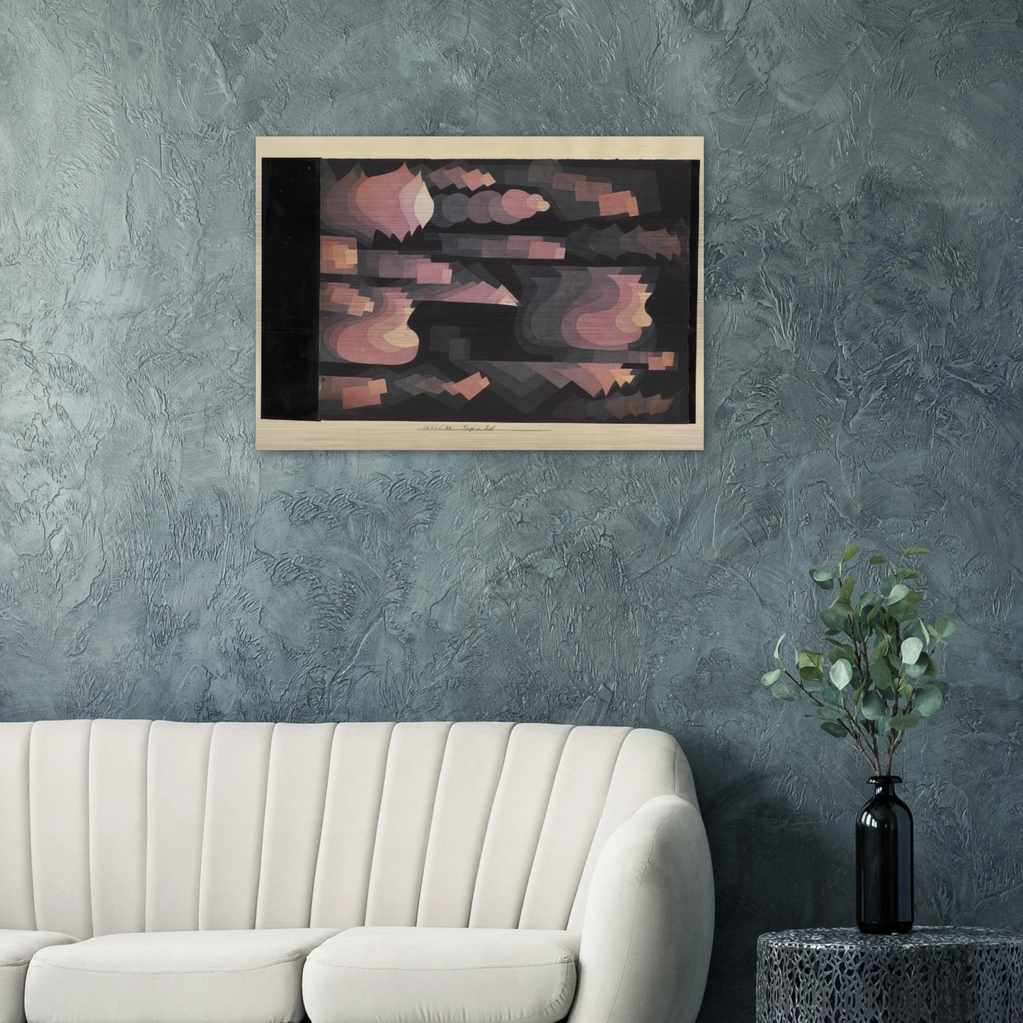 ADD IN RED 1921 - Paul Klee Brushed Aluminum Print - 70x100 cm / 28x40 inches | Paul Klee Aluminum Print | Paul Klee Prints