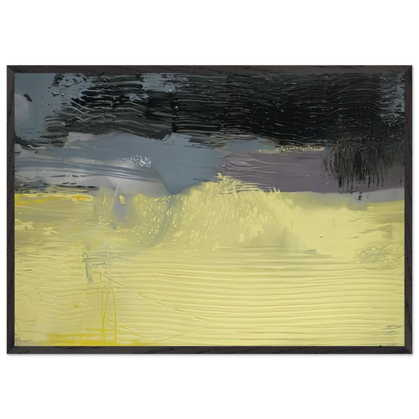 Sandstorm 1992- - Helen Frankenthaler 70x100 cm / 28x40 inches Framed Art Print – Black Wooden Frame