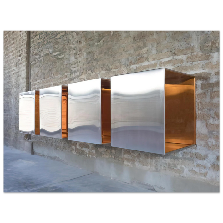 Donald Judd - Untitled First Multi-Unit Work - 1966 75x100 cm / 30x40inches Fine Art Poster