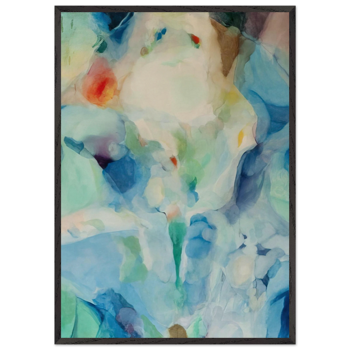Before Songs - Alice Baber 70x100 cm / 28x40 inches Framed Art Print – Black Wooden Frame