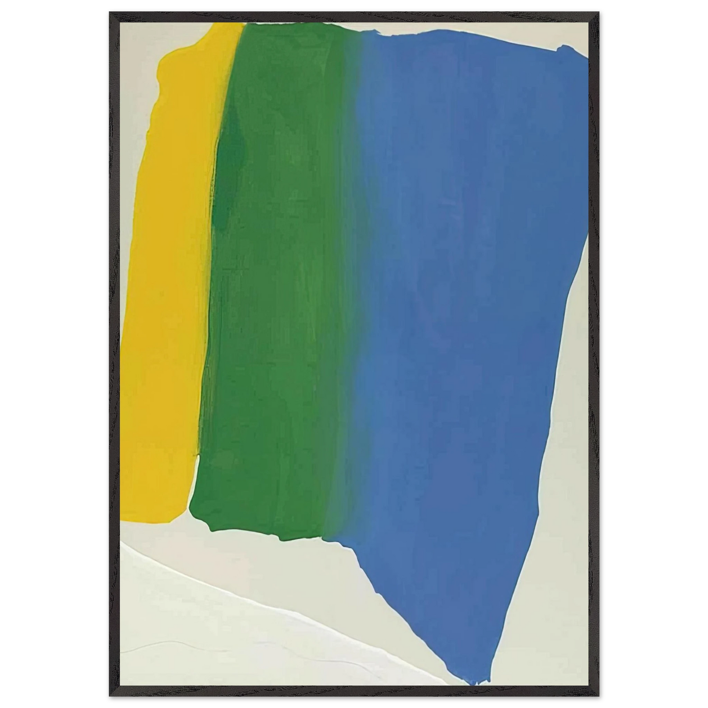 Helen Frankenthaler - Summer Insignia - 1969 Wall art - A3 (29.7 x 42 cm) - Premium Wooden Framed Poster With Fine Art Paper-canvas - Wood frame