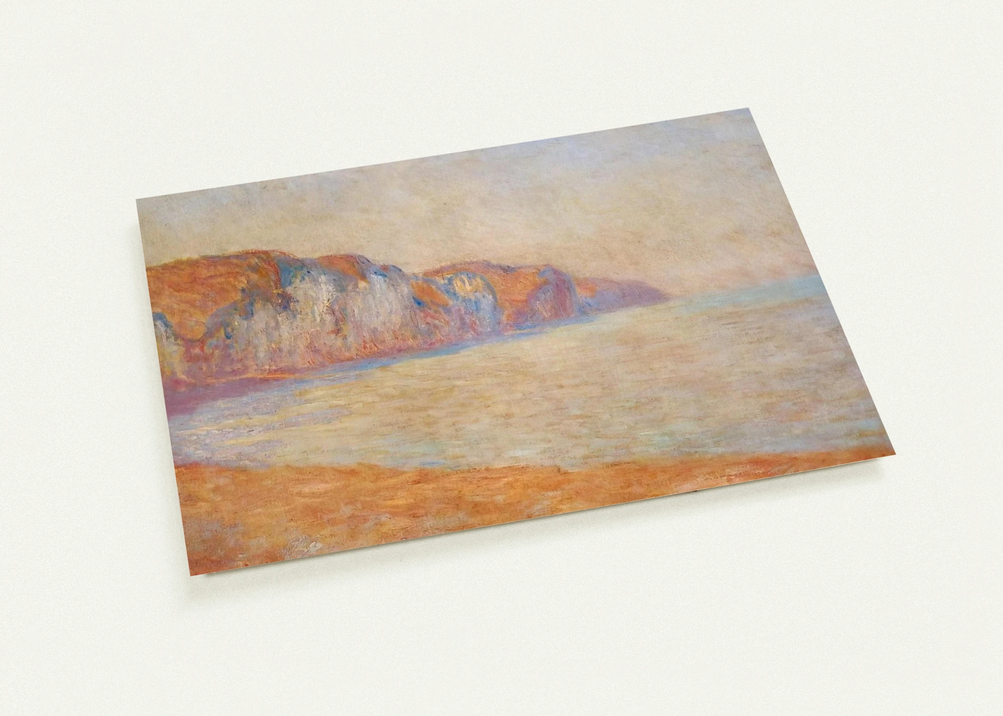 Cliff at Pourville in the Morning By claude monet Pack of 10 Post Cards | claude monet Post Cards | A6 (10.5 x 14.8 cm) - 4.1 x 5.8 inches