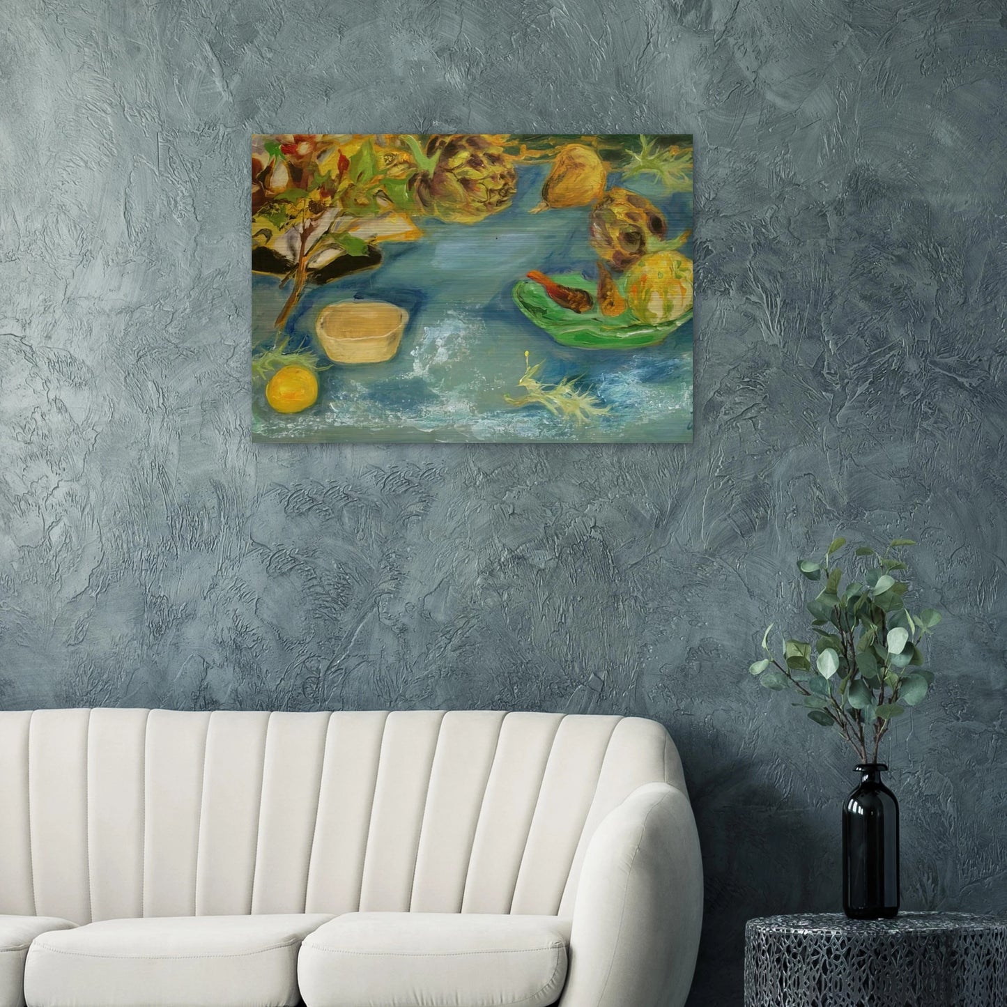 Still life with artichokes - 1956 - Le Pho Brushed Aluminum Print - 70x100 cm / 28x40 inches | Le Pho Aluminum Print | Le Pho Prints
