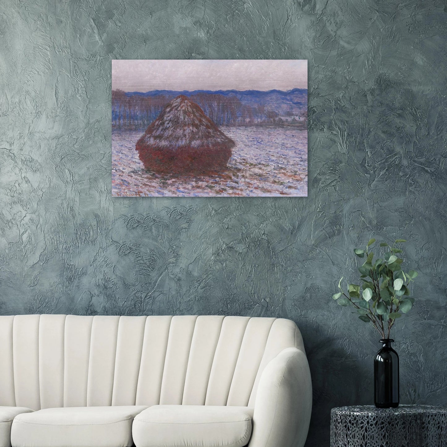 Stack of Wheat - claude monet Brushed Aluminum Print - 70x100 cm / 28x40 inches | claude monet Aluminum Print | claude monet Prints