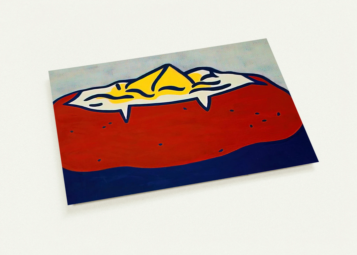 BAKED POTATO 1962 By Roy Lichtenstein Pack of 10 Post Cards | Roy Lichtenstein Post Cards | A6 (10.5 x 14.8 cm) - 4.1 x 5.8 inches