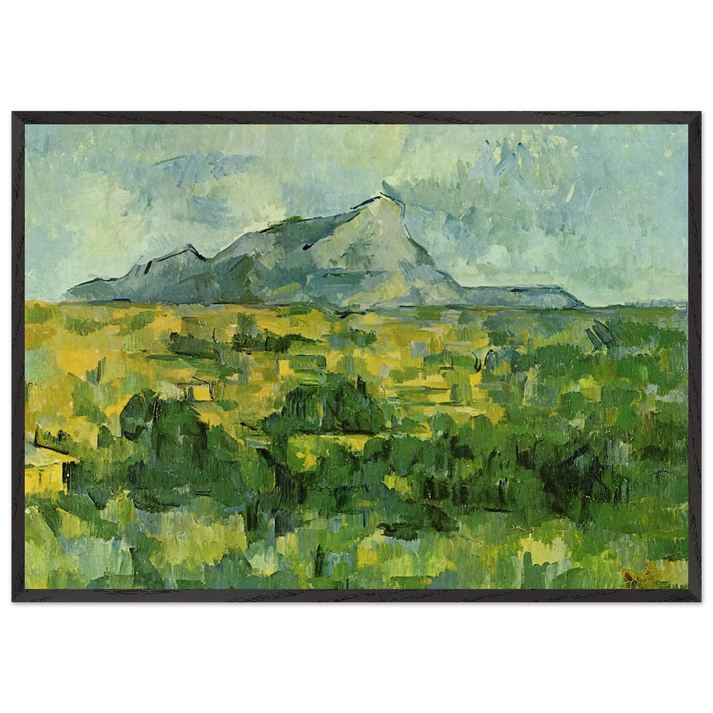 Mont Sainte-Victoire - Paul Cezanne 70x100 cm / 28x40 inches Framed Art Print – Black Wooden Frame