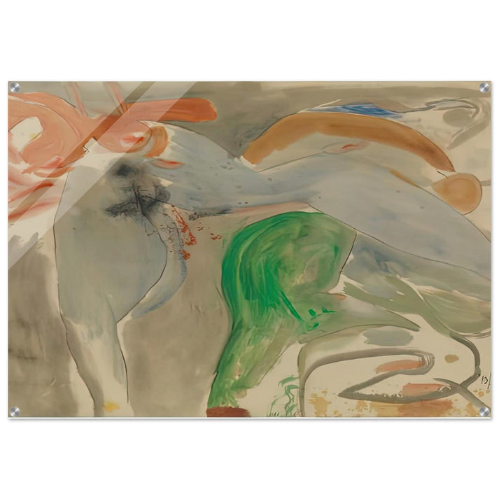 Scene with Nude, 1952- - Helen Frankenthaler Acrylic Print - 70x100 cm / 28x40″ inches