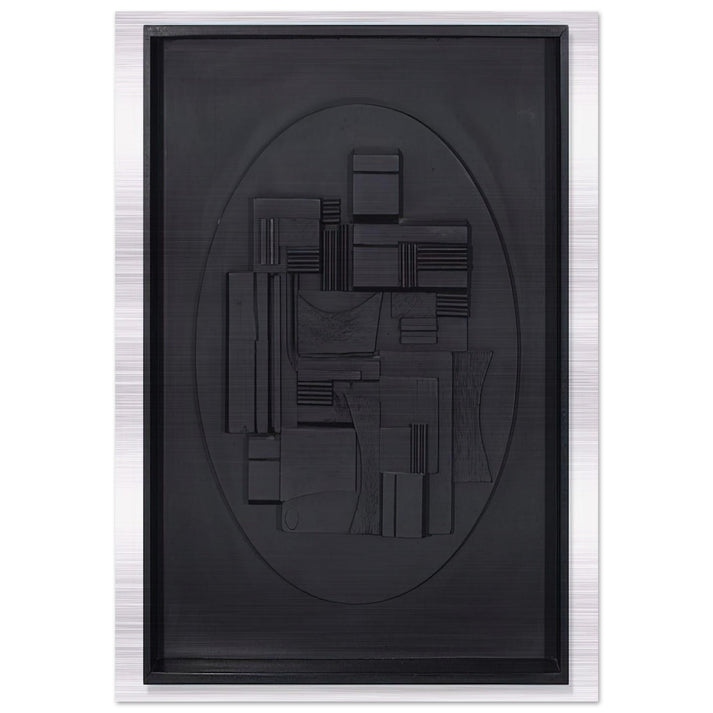 FULL MOON 1980 - Louise Nevelson Brushed Aluminum Print - 70x100 cm / 28x40 inches | Louise Nevelson Aluminum Print | Louise Nevelson Prints