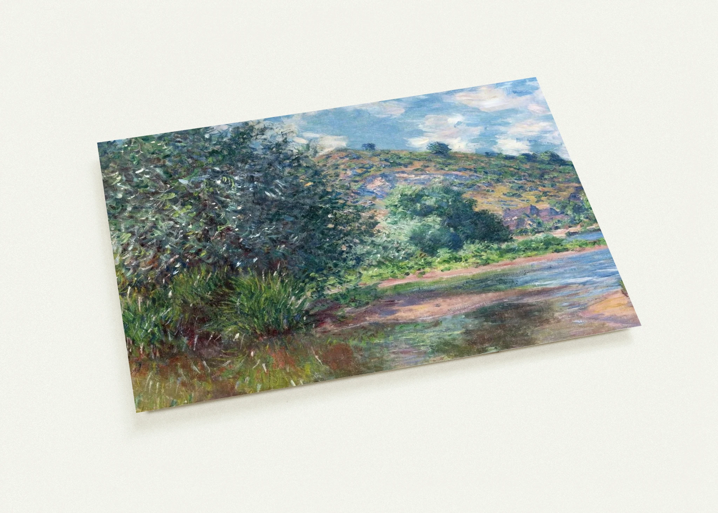 Landscape at Port-Villez By claude monet Pack of 10 Post Cards | claude monet Post Cards | A6 (10.5 x 14.8 cm) - 4.1 x 5.8 inches