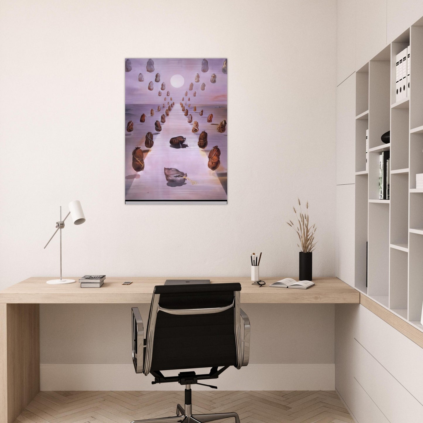 THE PATH OF ENIGMA - Salvador Dali Brushed Aluminum Print - 70x100 cm / 28x40 inches | Salvador Dali Aluminum Print | Salvador Dali Prints