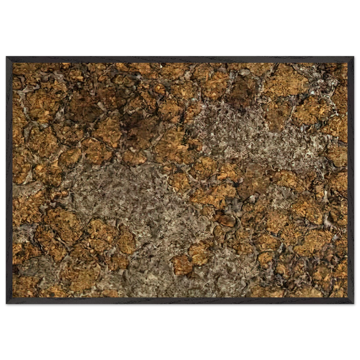 LIFE WITHOUT THE MAN III - Jean Dubuffet 70x100 cm / 28x40 inches Framed Art Print – Black Wooden Frame