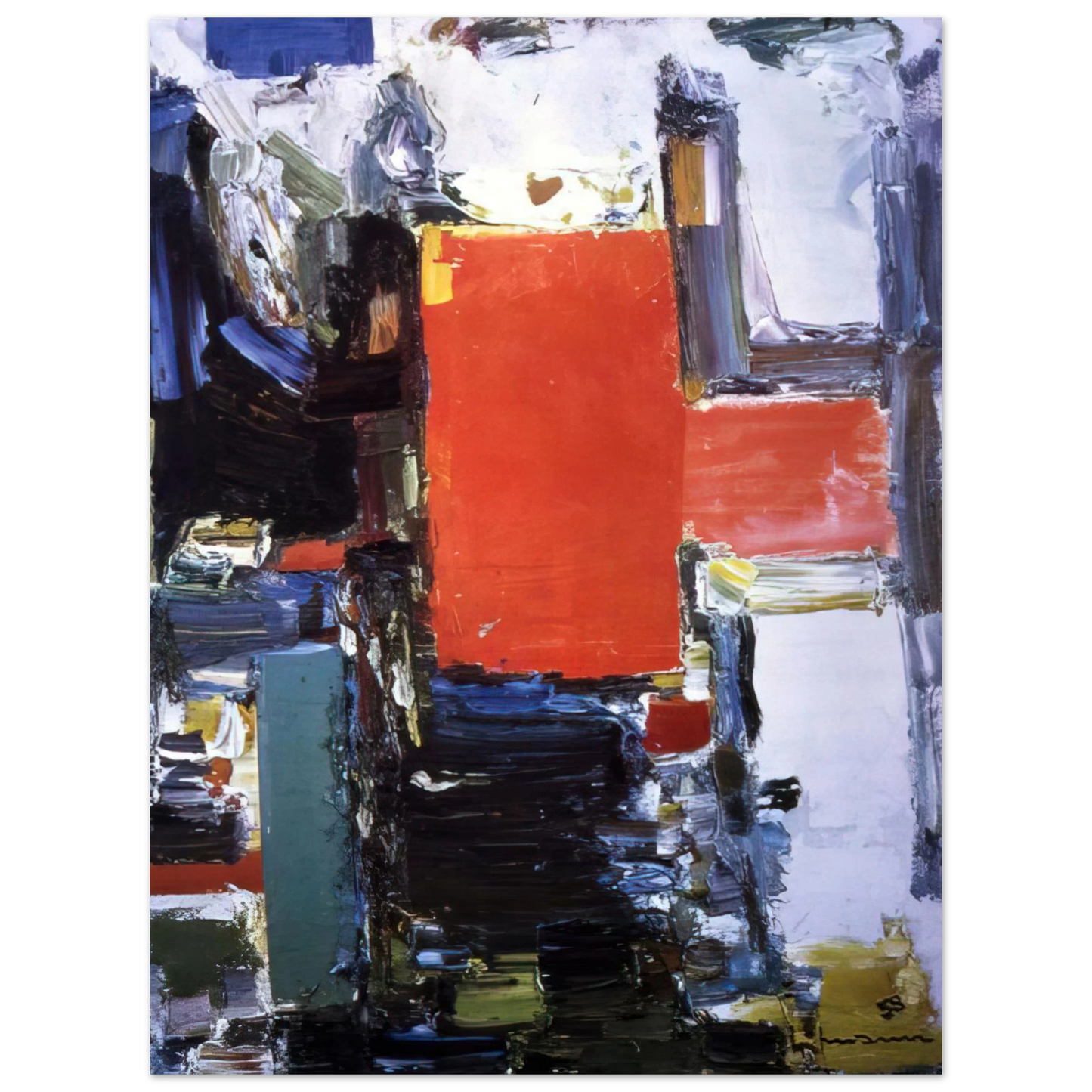 Hans Hofmann - Bird Cage Variation II 75x100 cm / 30x40inches Fine Art Poster