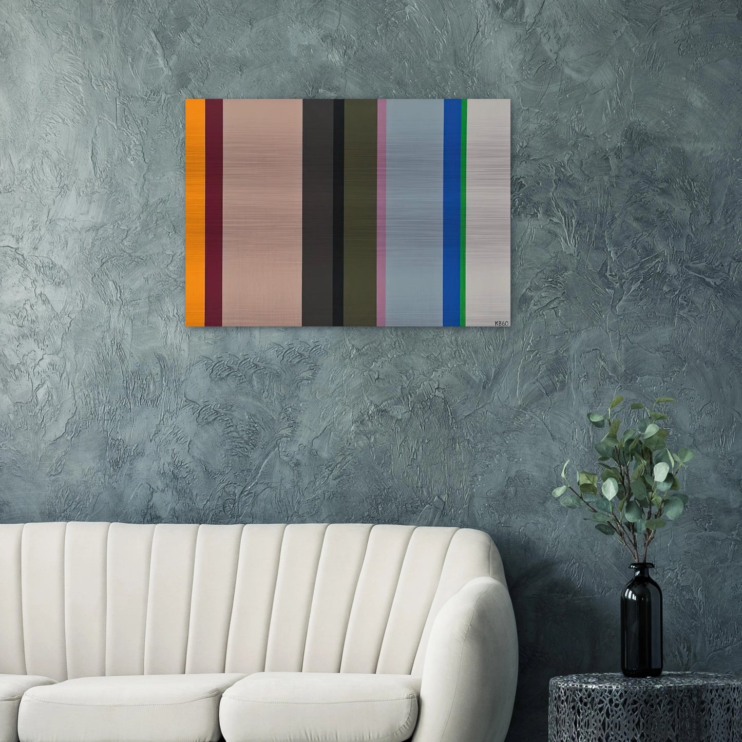 V.S. - 1960 - Karl Benjamin Brushed Aluminum Print - 70x100 cm / 28x40 inches | Karl Benjamin Aluminum Print | Karl Benjamin Prints