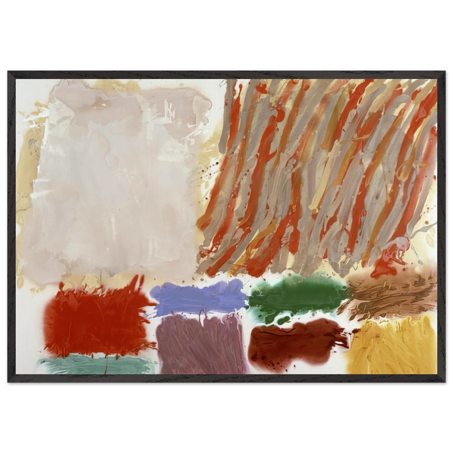 Orlando - 1980 - Albert Irvin 70x100 cm / 28x40 inches Framed Art Print – Black Wooden Frame