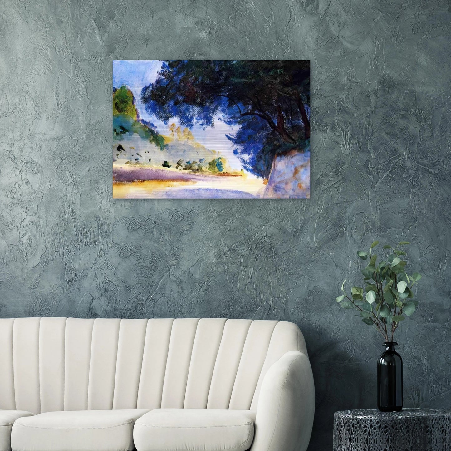 Landscape, Olive Trees, Corfu - John Singer Sargent Brushed Aluminum Print - 70x100 cm / 28x40 inches | John Singer Sargent Aluminum Print | John Singer Sargent Prints