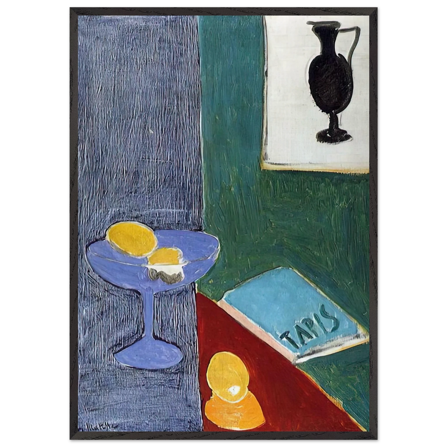 STILL LIFE 14 - Henri Matisse 70x100 cm / 28x40 inches Framed Art Print – Black Wooden Frame