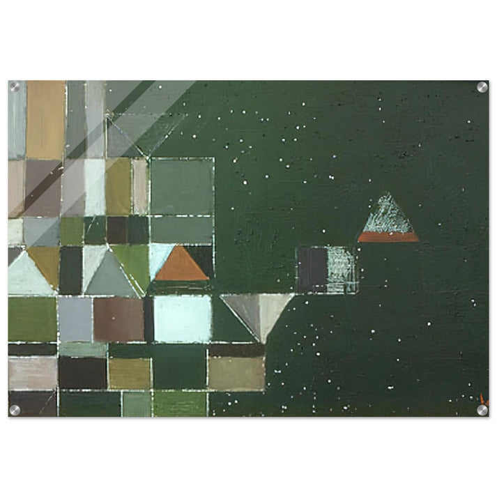 Square Motif Green Lilac - 1948 - Victor Pasmore Acrylic Print - 70x100 cm / 28x40″ inches