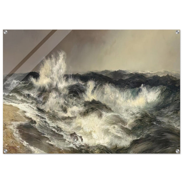 The Much Resounding Sea - Thomas Moran Acrylic Print - 70x100 cm / 28x40″ inches | Thomas Moran Wall Art | Thomas Moran Prints