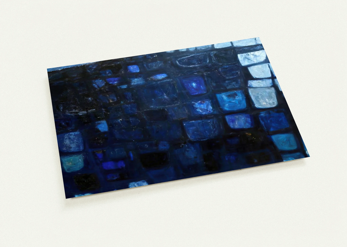 Blue Abstract - 1959 By William Scott Pack of 10 Post Cards | William Scott Post Cards | A6 (10.5 x 14.8 cm) - 4.1 x 5.8 inches