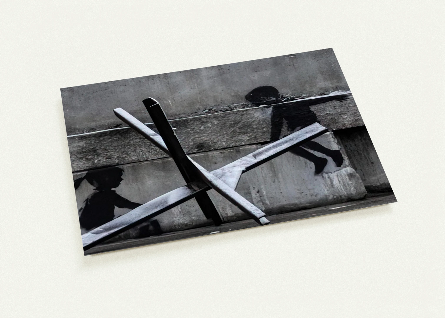 KYIV KHRESHCHYATYK 9 2022 By Banksy Pack of 10 Post Cards | Banksy Post Cards | A6 (10.5 x 14.8 cm) - 4.1 x 5.8 inches