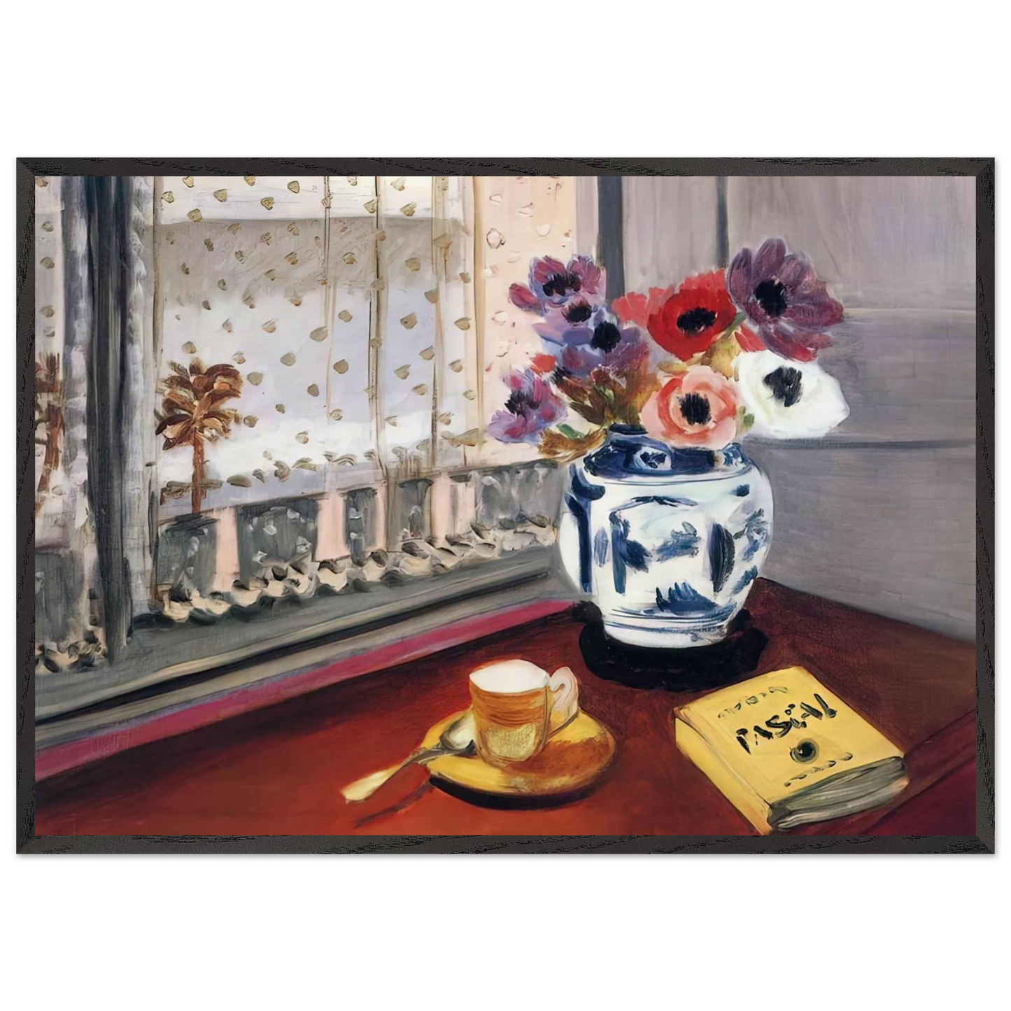 PASCAL S PENSEES 1924 - Henri Matisse 70x100 cm / 28x40 inches Framed Art Print – Black Wooden Frame