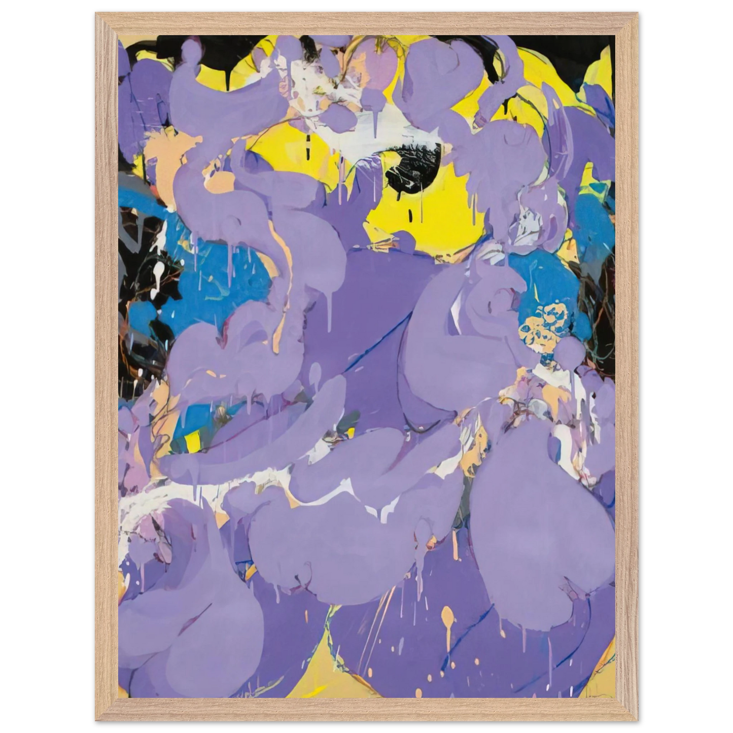 Helen Frankenthaler - Untitled - 1978 Wall art - A3 (29.7 x 42 cm) - Premium Wooden Framed Poster With Fine Art Paper-canvas - Wood frame