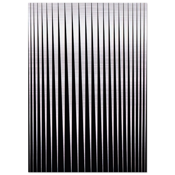 BREATHE 1966 - Bridget Riley Brushed Aluminum Print - 70x100 cm / 28x40 inches | Bridget Riley Aluminum Print | Bridget Riley Prints