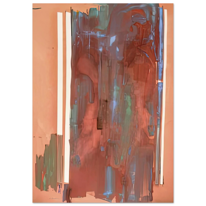 Helen Frankenthaler - Plexus, 1976- Wall Art - 60x80 cm / 24x32 inches - Premium Wooden Framed Poster With Fine Art Paper-canvas - Wood frame