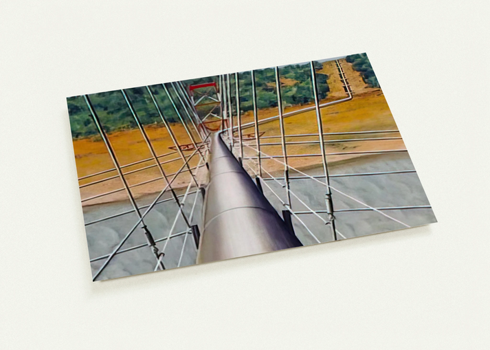 Pipeline - 1955 By Clarence Holbrook Carter Pack of 10 Post Cards | Clarence Holbrook Carter Post Cards | A6 (10.5 x 14.8 cm) - 4.1 x 5.8 inches