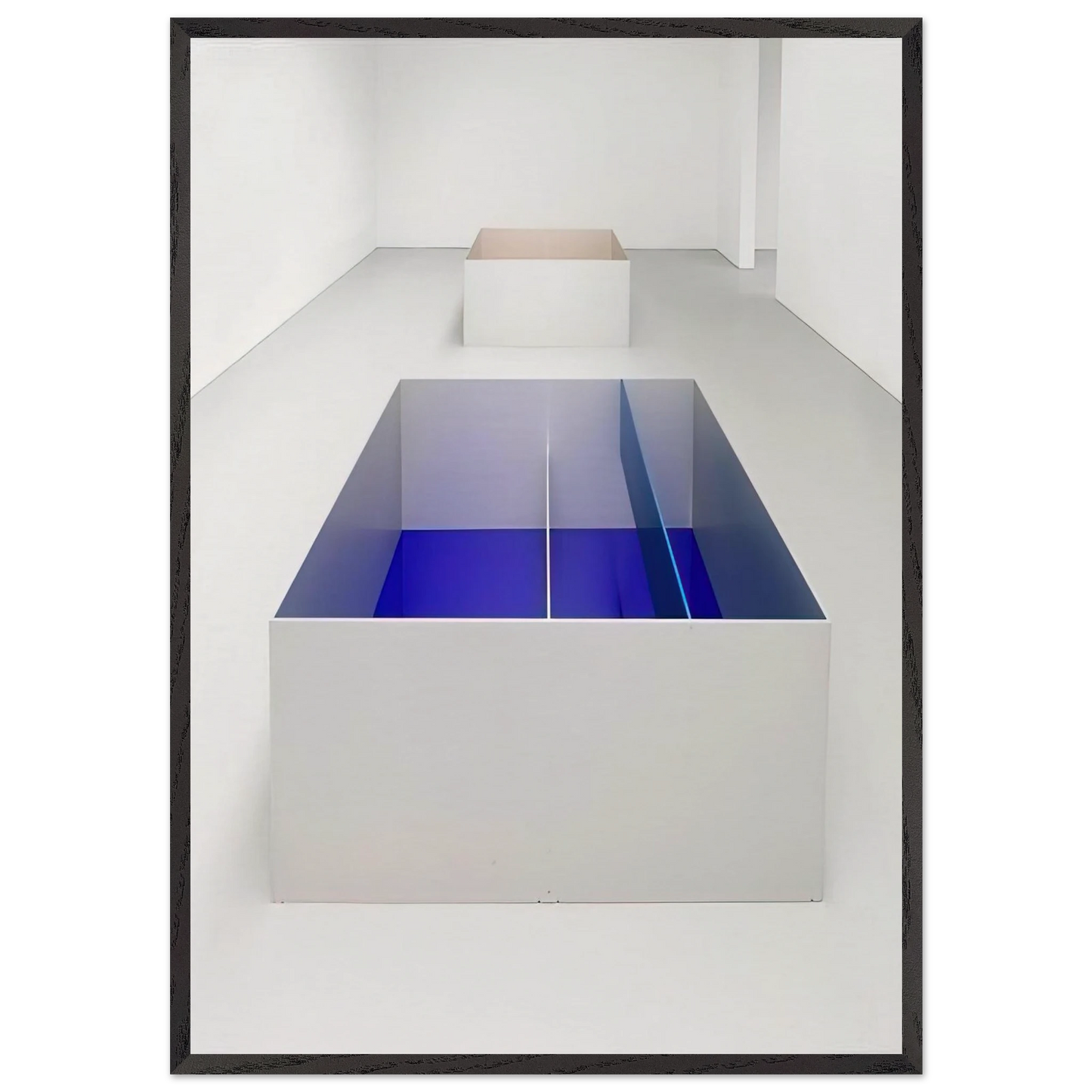 Untitled 89-6 Menziken - 1989 - Donald Judd 70x100 cm / 28x40 inches Framed Art Print – Black Wooden Frame