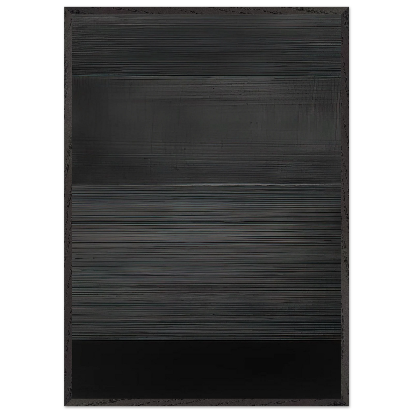 Peinture 324 x 181 cm 17 novembre 2008 - 2008 - Pierre Soulages 70x100 cm / 28x40 inches Framed Art Print – Black Wooden Frame