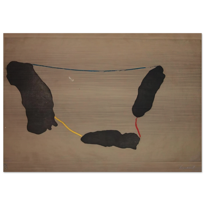 Connected By Joy - 1973 - Helen Frankenthaler Brushed Aluminum Print - 70x100 cm / 28x40 inches | Helen Frankenthaler Aluminum Print | Helen Frankenthaler Prints