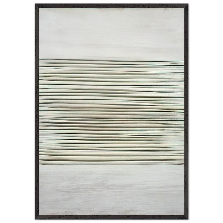 Achrome - 1959 - Piero Manzoni 70x100 cm / 28x40 inches Framed Art Print – Black Wooden Frame