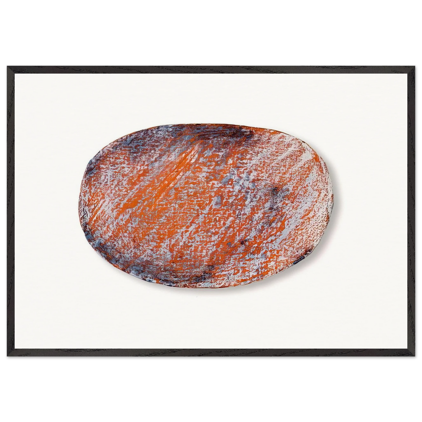 OHNE TITEL F R PETER DIBKE 1970 - Blinky Palermo 70x100 cm / 28x40 inches Framed Art Print – Black Wooden Frame