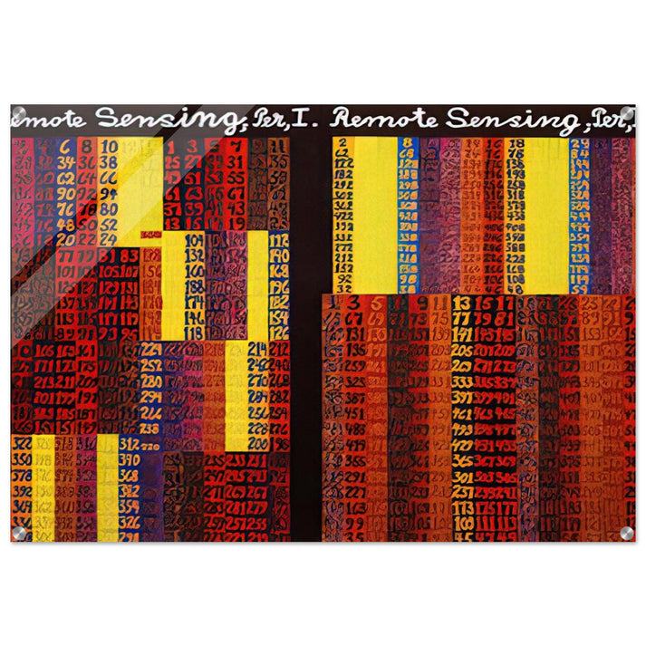 Remote Sensing, Per I II - 1979 - Alfred Jensen Acrylic Print - 70x100 cm / 28x40″ inches | Alfred Jensen Wall Art | Alfred Jensen Prints