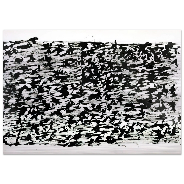 Untitled Chinese Ink Drawing - 1961 - Henri Michaux Brushed Aluminum Print - 70x100 cm / 28x40 inches | Henri Michaux Aluminum Print | Henri Michaux Prints