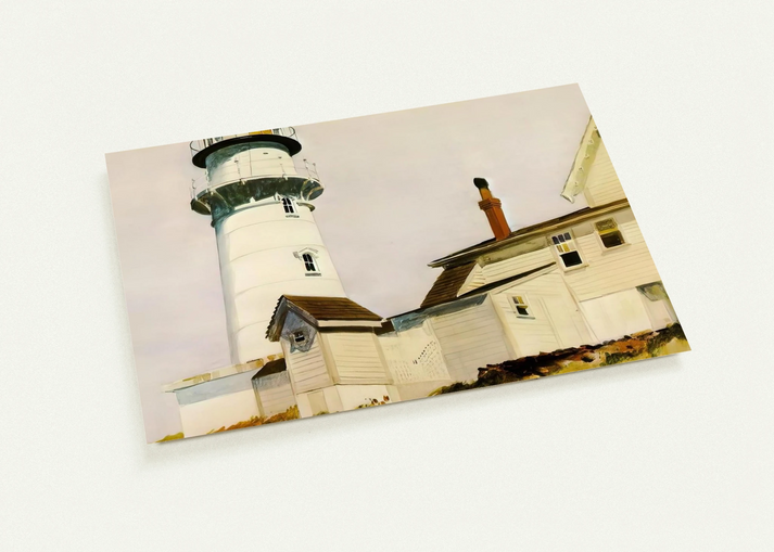 Light at Two lights By Edward Hopper Pack of 10 Post Cards | Edward Hopper Post Cards | A6 (10.5 x 14.8 cm) - 4.1 x 5.8 inches