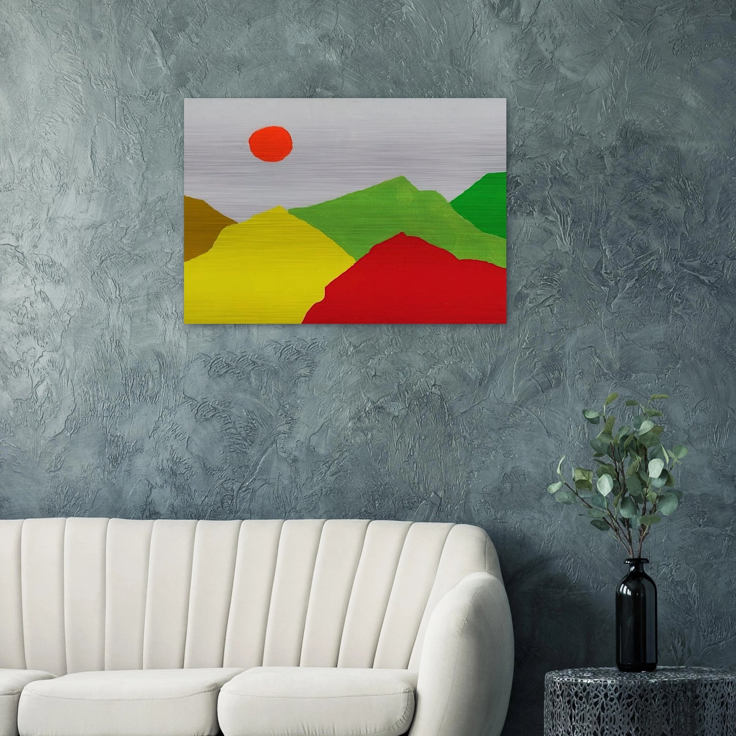 Untitled - 2013 - Etel Adnan Brushed Aluminum Print - 70x100 cm / 28x40 inches | Etel Adnan Aluminum Print | Etel Adnan Prints