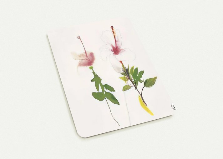 Hibiscus - 1987 By Brett Whiteley Pack of 10 Post Cards | Brett Whiteley Post Cards | A6 (10.5 x 14.8 cm) - 4.1 x 5.8 inches