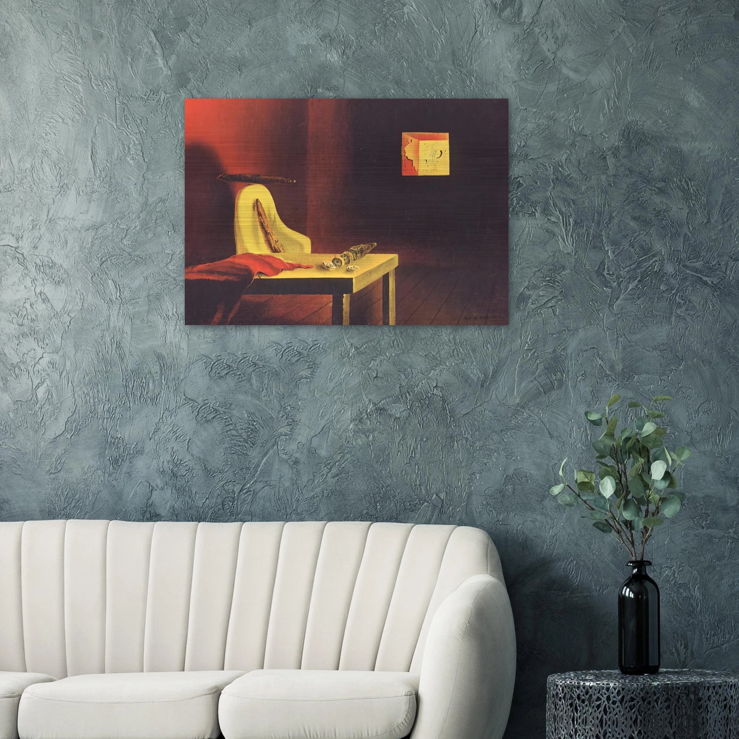 THE INVISIBLE MAN - Salvador Dali Brushed Aluminum Print - 70x100 cm / 28x40 inches | Salvador Dali Aluminum Print | Salvador Dali Prints