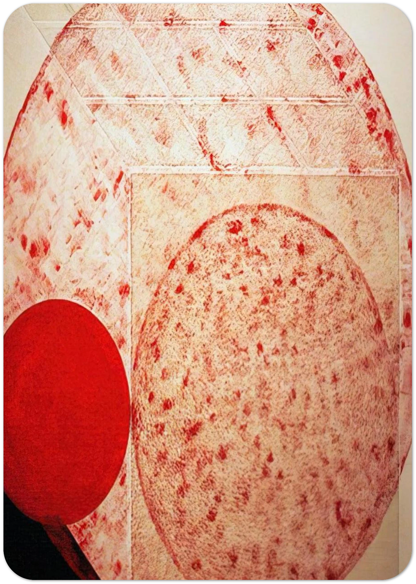 Painting. Red - 1987 By Lygia Pape Pack of 10 Post Cards | Lygia Pape Post Cards | A6 (10.5 x 14.8 cm) - 4.1 x 5.8 inches