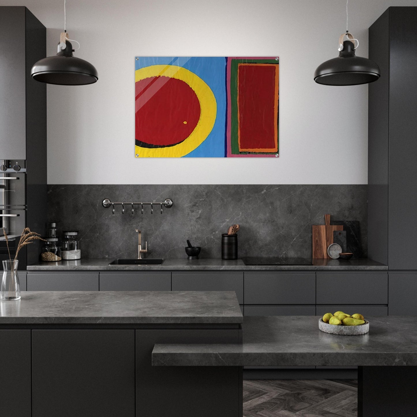 Composition - Al Held Acrylic Print - 70x100 cm / 28x40″ inches