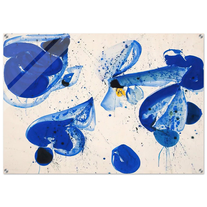 Untitled Blue Balls from Cross #9 - Sam Francis Acrylic Print - 70x100 cm / 28x40″ inches | Sam Francis Wall Art | Sam Francis Prints