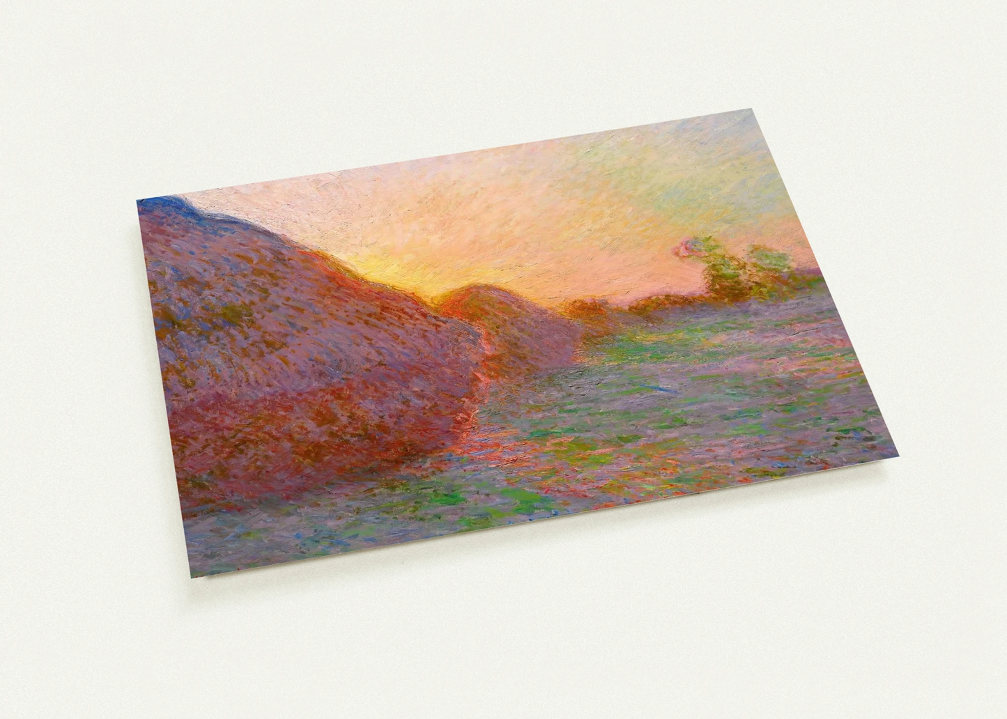 Haystacks By claude monet Pack of 10 Post Cards | claude monet Post Cards | A6 (10.5 x 14.8 cm) - 4.1 x 5.8 inches