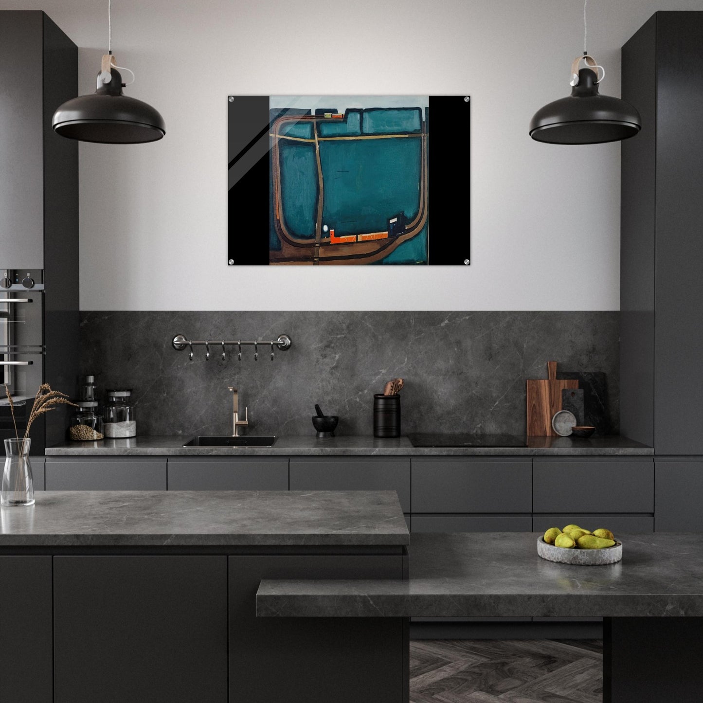 NARROW GAUGE RAILWAY IN THE MOUNTAINS 1963 - Jerzy Nowosielski Acrylic Print - 70x100 cm / 28x40″ inches | Jerzy Nowosielski Wall Art | Jerzy Nowosielski Prints