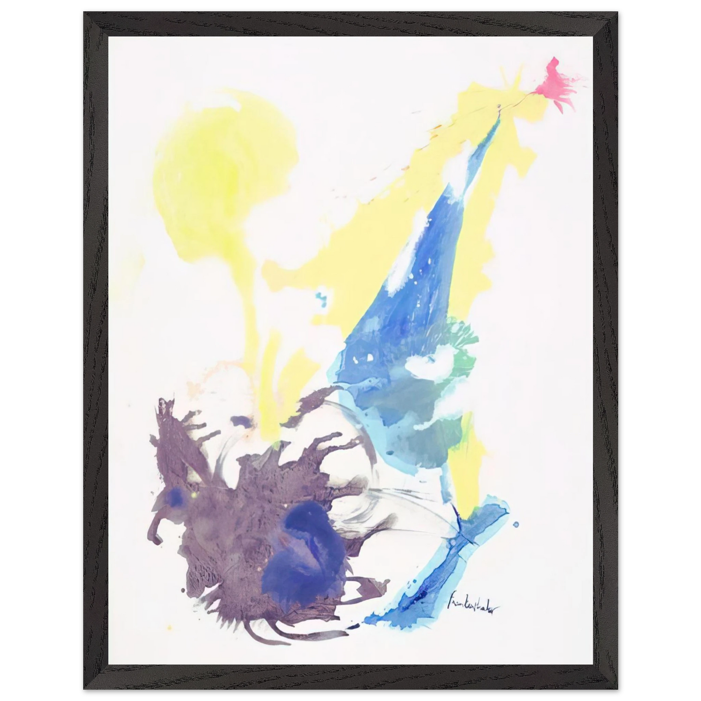 Helen Frankenthaler - Moving Day - 1961 Wall art - A3 (29.7 x 42 cm) - Premium Wooden Framed Poster With Fine Art Paper-canvas - Wood frame